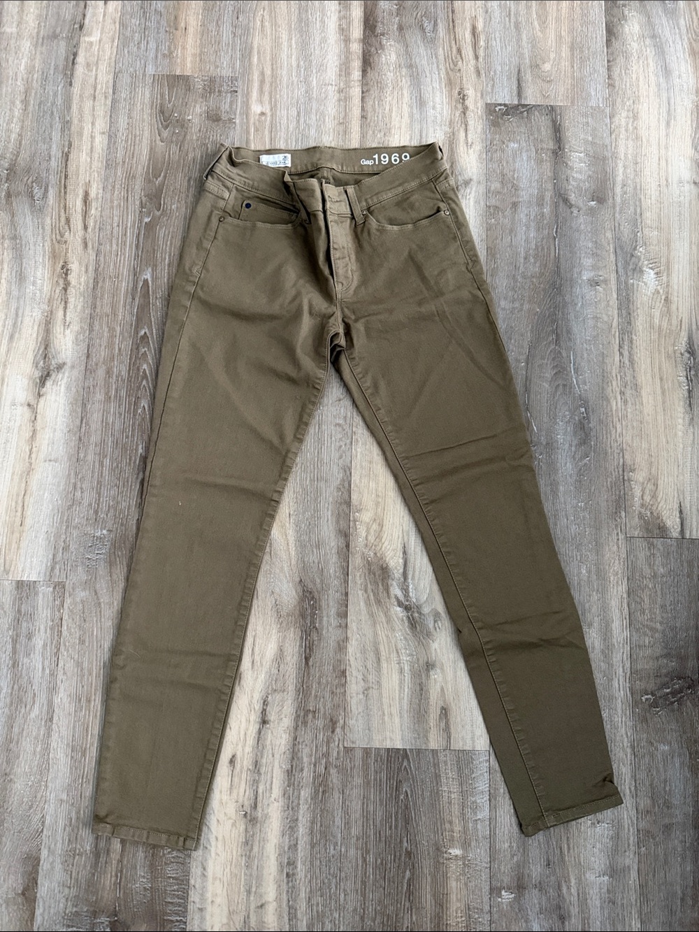 GAP Olive Green Slim Stretch Pants